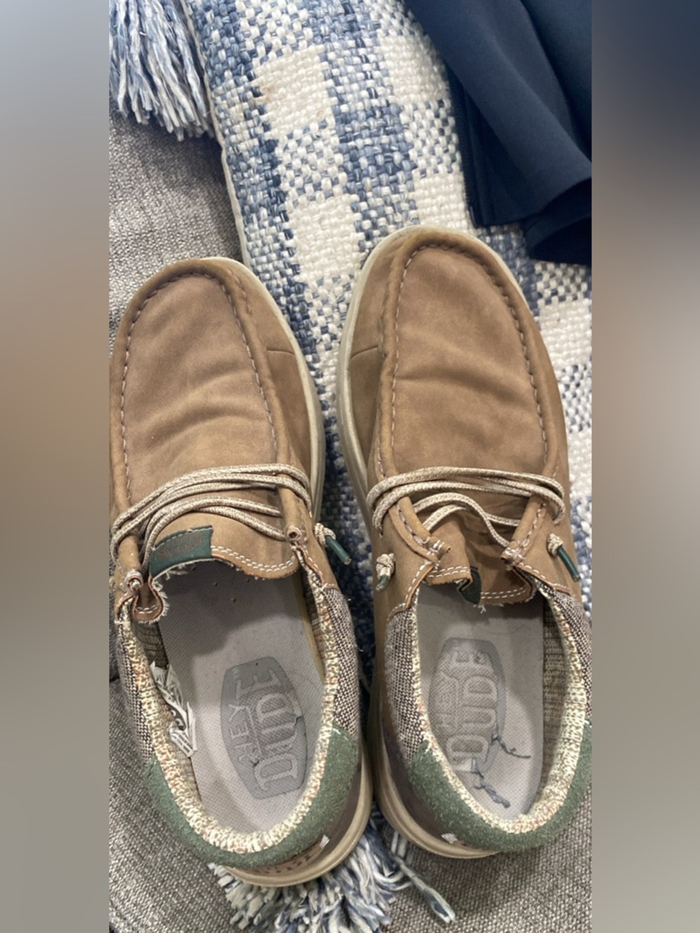 Hey dudes!
Men's Casual Suede Boat Shoes - Tan